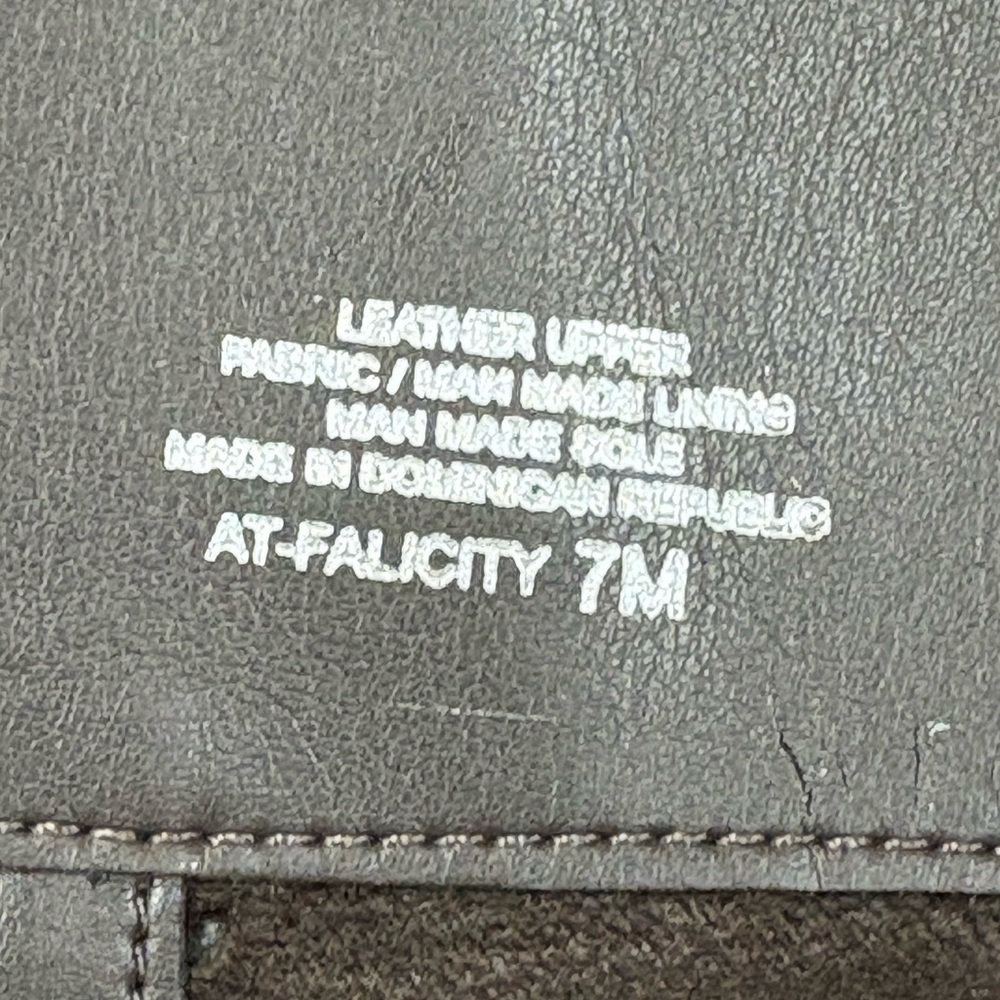 Arturo Chiang Brown Tall Leather Riding Boot AT Falcity Women’s 7 Croc Detail - Picture 12 of 12